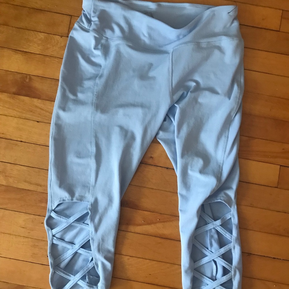 Blue leggings
